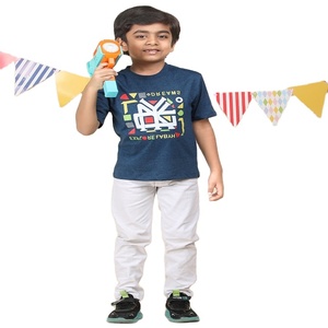 T-shirt à col rond 100% coton pour garçon à bas prix Vêtements imprimés toutes saisons dans différentes méthodes et matériaux - Product Image 1