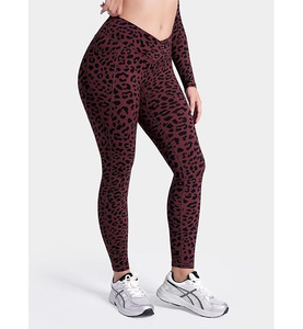 New Women Leggings Workout Elastic Waist Quick Dry Breathable Soft Fabric <b>Tummy</b> <b>Control</b> Exercise Gym Wear Yoga Pants 2025 - Product Image 4