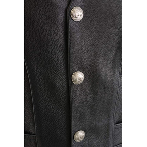 Chaleco de Motocicleta de Cuero Genuino, Personalizado, Casual, Cuello en V, Precios Económicos al por Mayor, Transpirable, para Hombre, de Alta Calidad, para Invierno - Product Image 4