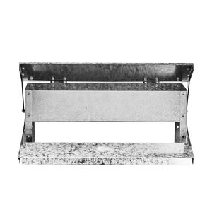 Mangiatoia per Polli e Ostriche con Coperchio Impermeabile, Grande Capacità 5kg, Nuova Mangiatoia Metallica Antiroditore con Pedale - Product Image 1