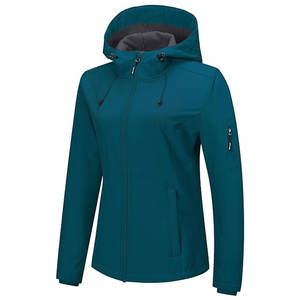 Chaqueta Softshell para Mujer con Forro Polar y Capucha, Ligera, Cortavientos, Impermeable y Aislante para Actividades al Aire Libre - Product Image 2