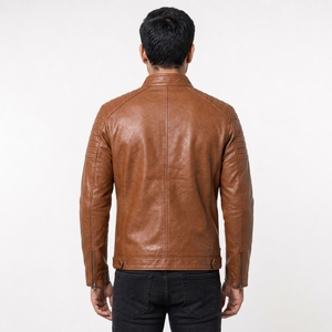 Factory Direct Sale Reasonable Price <b>Men</b> <b>Shearling</b> Leather <b>Jacket</b> New Arrival Comfortable Fit <b>Men</b> <b>Shearling</b> Leather <b>Jacket</b> - Product Image 2