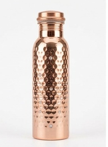 Juego de Botellas de Viaje Portátiles Ecológicas Modernas de Metal de Cobre 100% Patton con Acabado Dorado, para Uso en la Oficina - Product Image 4