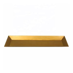Articles de service Premium Quality Matt Gold Iron Parties Plateaux de service Design moderne Plat et assiette pour vaisselle Plateau de service - Product Image 1