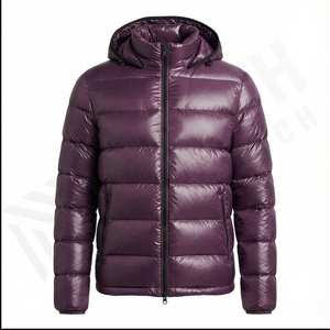 Manteaux d'hiver chauds rembourrés à bulles pour hommes imprimés sur mesure Veste bouffante pour homme Veste bouffante personnalisée à la mode pour hommes - Product Image 2