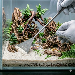 Outil d'aquariophilie de 12,5 pouces : Grattoir à sable pour aménagement d'aquarium – Fournisseur d'usine - Product Image 1