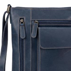 Women PU Leather Crossbody Messenger Bag with Front Pocket Casual Shoulder <b>Handbag</b> - Product Image 3
