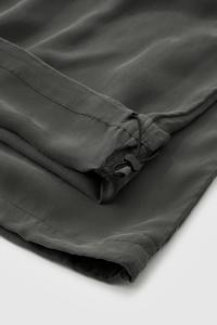 <b>Men</b> Wide Leg Pants <b>Elastic</b> <b>Waist</b> Pleated Lightweight Polyester Casual Summer <b>Trousers</b> - Product Image 5