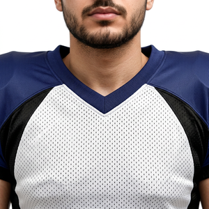 Men's <b>Padded</b> American Football <b>Pants</b> White Blue Black Sublimated Fitted Elastic Waist Sportswear Apparel - Product Image 3