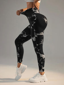 Pantalones Deportivos con Estampado Sólido y Cintura Elástica, Hechos en Pakistán, Logotipo Personalizado, Leggings de Fitness para Mujer de Nailon y Elastano - Product Image 6