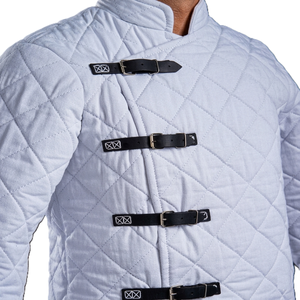 Gambesón Medieval al por Mayor, Chaqueta Aketon de Algodón Grueso Acolchado con Mangas Completas, Hecha a Mano para Reenactamiento SCA, OEM - Product Image 1