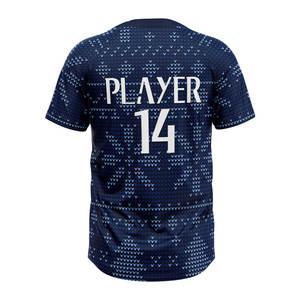 Jersey de Softbol Personalizado Transpirable de 2 Botones, Jersey de Béisbol Sublimado - Product Image 3