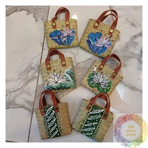 พวงกุญแจหวายธรรมชาติ งานแฮนด์เมด ตกแต่งกระเป๋า  ของประดับแฟชั่น - Product Image 5