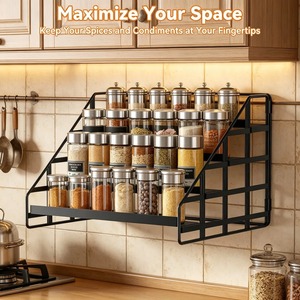 3 Tier Spice <b>Rack</b> <b>Kitchen</b> Organizer Perfect for Improves <b>Kitchen</b> Decoration And Gives A Neat Modern Look Wholesale From India - Product Image 5