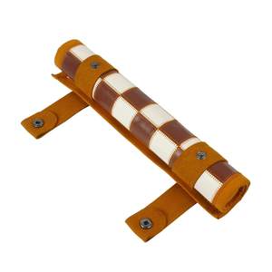 AQDAS INDUSTRIES Leather <b>Backgammon</b> <b>Set</b> Foldable Outdoor Travel Board Game with Dice and Checkers Unisex Portable Design - Product Image 6