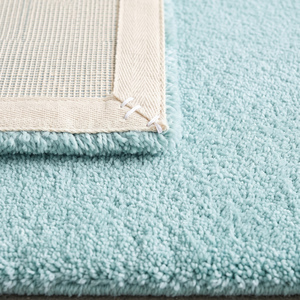 Tapis d'intérieur en laine bleu clair, shaggy, tufté à la main, antidérapant, à poils moyens, doux et moelleux, pour chambre à coucher, salon, maison moderne - Product Image 6