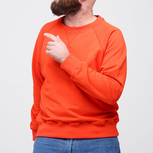 2026 Men's 100% Cotton <b>Sweatshirt</b> 240GSM Regular Fit Solid Color <b>Retro</b> Fashion Pullover Digital Breathable Quick Dry Spring - Product Image 3