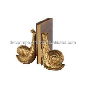 Une paire de serre-livres Vintage en laiton tête de canard. Ce sont des objets décoratifs et fonctionnels conçus pour tenir les livres debout - Product Image 4