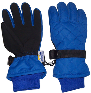 Gants de ski imperméables pour enfants, personnalisés, matelassés, thermiques, chauds, à doigts entiers, pour l'hiver, pour le snowboard, en polyester, fermeture à enfiler, unisexe - Product Image 2