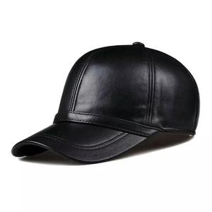 Gorra de Béisbol Unisex Ajustable de Cuero de Oveja Genuino para Hombre, para Otoño e Invierno, Deportes al Aire Libre, con Logotipo Personalizado - Product Image 1