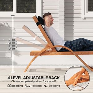 Chaises longues en rotin confortables pour l'extérieur - Product Image 6