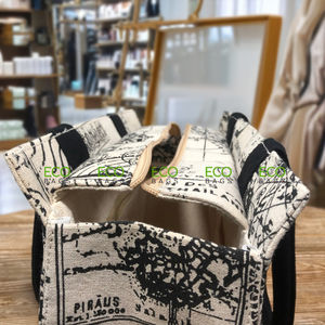 Sacs à main en toile 100% coton, design personnalisé, vente en gros, fermeture ouverte, prix compétitif au Vietnam, OEM ODM, sacs cosmétiques, étuis - Product Image 5