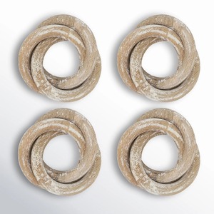 Anneau de serviette en fer blanc rustique vieilli, style ferme classique, décoration de table de mariage, chic shabby, durable et écologique - Product Image 6
