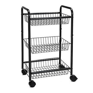 Estantes de Almacenamiento Metálicos con Recubrimiento en Polvo Ecológico, Diseño de Rejilla Resistente para Organización de Despensa de Cocina - Product Image 1