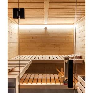 Nueva Sauna Interior FAMILY-L-S para 5 Personas con Frente de Vidrio, Madera de Abeto y Pimienta, Residencial Premium - Product Image 5