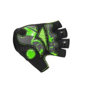 Guantes de Ciclismo de Cuero de Alta Calidad Hechos en Pakistán, de Medio Dedo, Transpirables, Diseño Personalizado para Hombre, a Bajo Precio - Product Image 6