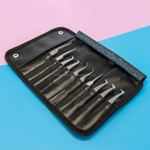Pince à cils courbée pour extensions de cils volume russe, outil professionnel pour extensions de cils - Product Image 5