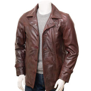 Chaqueta de Cuero para Hombre, Estilo Urbano Moderno, Impermeable y Ecológica, Cómoda y Casual, con Logotipo Frontal - Product Image 1