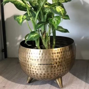 Pot de fleurs moderne de haute qualité en fer forgé texturé pour plantes d'intérieur et d'extérieur, décoration maison et jardin - Product Image 6