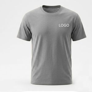 T-shirt Homme Décontracté à Col Rond 100% Coton avec Logo Imprimé Numérique Anti-Plis et Respirant à Manches Courtes – Vente en Gros - Product Image 2
