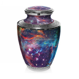 High Quality <b>Large</b> Cremation <b>Urns</b> Embossed Metal Brass Cremation <b>Urn</b> and Keepsake <b>Urns</b> for Human Ashes Jar Decorative Jar - Product Image 6