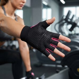Professional Weightlifting <b>Gloves</b> With Wrist Support Padded Palm Gym Fitness Fitness Workout Weightlifting <b>Gloves</b> Adjustable - Product Image 6