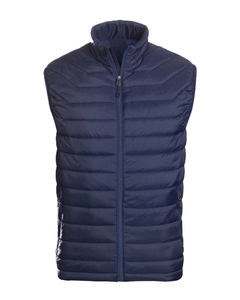 Chaleco Acolchado sin Mangas para Hombre, Cuello Alto, Cierre de Cremallera, Resistente al Viento, Ropa de Invierno, Estilo Casual, 100% Poliéster - Product Image 3