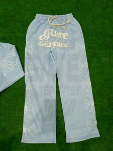 Nouveau pantalon de survêtement pour homme, style streetwear décontracté, personnalisé, effet délavé soleil, broderie vieillie, écologique, vintage, en tissu épais - Product Image 2