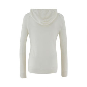 Sudadera con Capucha para Mujer, Frente de Felpa, Bloques de Color Blanco y Negro, Manga Larga, Informal, Tejida, de Poliéster, para Invierno - Product Image 2