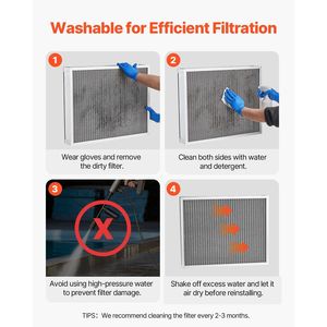 Filtre à air électrostatique en aluminium pour fournaise AC/HVAC, 20x25x4 pouces, MERV 8, lavable, réutilisable, pour la maison, longue durée de vie - Product Image 5