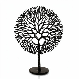 European Style Best Quality Modern Table Sculpture Unique Design for Office & Home Desk Metal Tree Table Accent Sculpture - Product Image 1