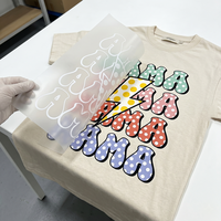 Autocollants en vinyle personnalisés avec logo, lavables, à transfert thermique, impression à l'écran, pour t-shirts et vêtements en polyester