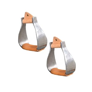 Estribos Metálicos para Caballos de Primera Calidad, Duraderos, de Acero Inoxidable, Marca Liver Fort, Equipo de Seguridad para Carreras de Caballos, Certificación CE - Product Image 1