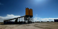 Silo di stoccaggio portatile verticale in acciaio imbullonato Zeyu 300t 21m per cenere volante e cemento, per impianti di miscelazione calcestruzzo