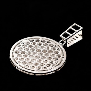 Pendentif Mains en Prière en Moissanite Iced Out, Argent 925, Breloques Religieuses, Design Croix, Coupe Baguette, Sertissage Canal, Collier Pendentif - Product Image 4