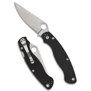 Navajas Plegables con Mango Negro, Hoja de Acero Inoxidable con Acabado Satinado, Orificio de Apertura con el Pulgar, Agarre Ergonómico, Clip de Bolsillo y para Actividades al Aire Libre - Product Image 2