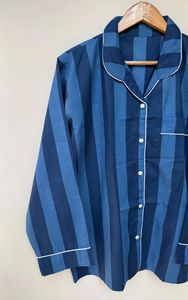 Ensemble de pyjama coordonné pour femmes Naaz Textile, imprimé à rayures de tigre, vêtements de détente et de sommeil décontractés d'été, pyjama en coton - Product Image 3