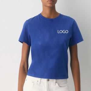 Camiseta de Mujer de Diseño Minimalista con Material Cómodo para Compradoras, Colección Verano 2026, Precio Económico, Material Suave con Logotipo - Product Image 1