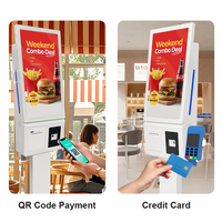 Kiosque commercial en libre-service à écran tactile, terminal de paiement numérique Android, petite taille 21,5/27/32 pouces, kiosque de commande