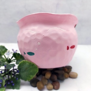 Vente chaude en polyrésine fait à la main petit pot de fleur avec la conception de chat pour la décoration de la maison - Product Image 3